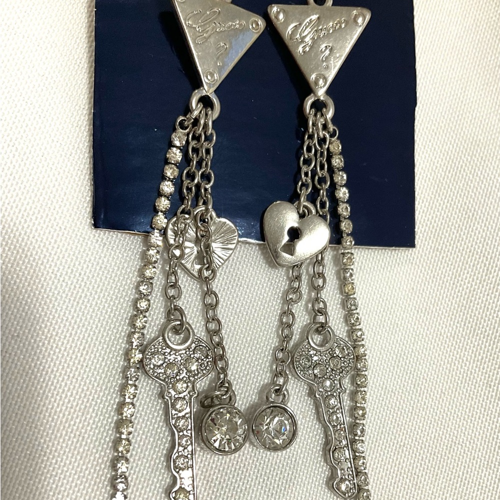 Vintage Quess Lock & Key Earrings (2003)